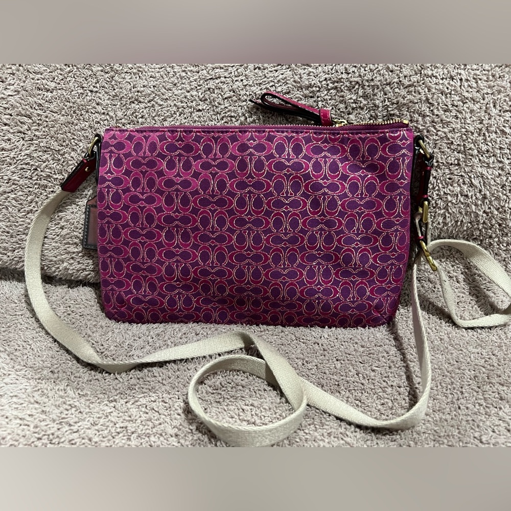 Coach Pink/Purple Crossbody Bag - Picture 4 of 4